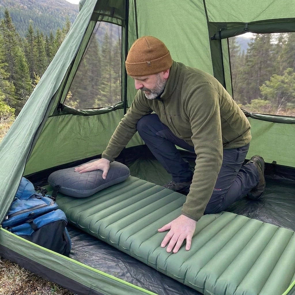 Oreiller gonflable de camping